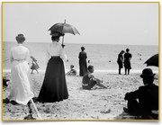A Day at the Beach on Palm Beach vintage photograph on Dixie & Grace