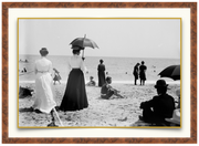 A fine art print from an antique photograph.  An image of residents of Palm Beach Island on the beach, circa 1900.  Available print only or framed.