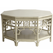 Red Egg Coffee Table: Indochine Octagonal - Dixie & Grace