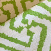Quadrille Fabric: Java Grande - Lime - Dixie & Grace