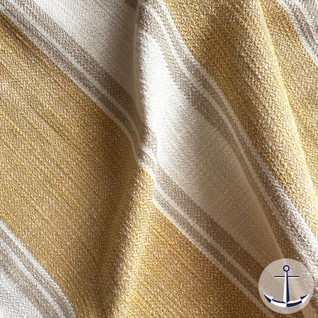 Fabric: La Riviera Stripe - Ochre