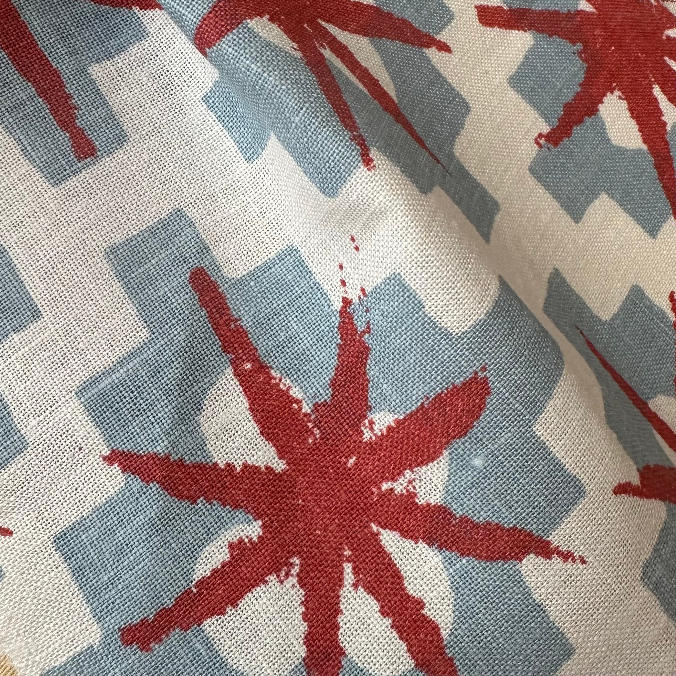 Fabric: Starburst - Blue/Red