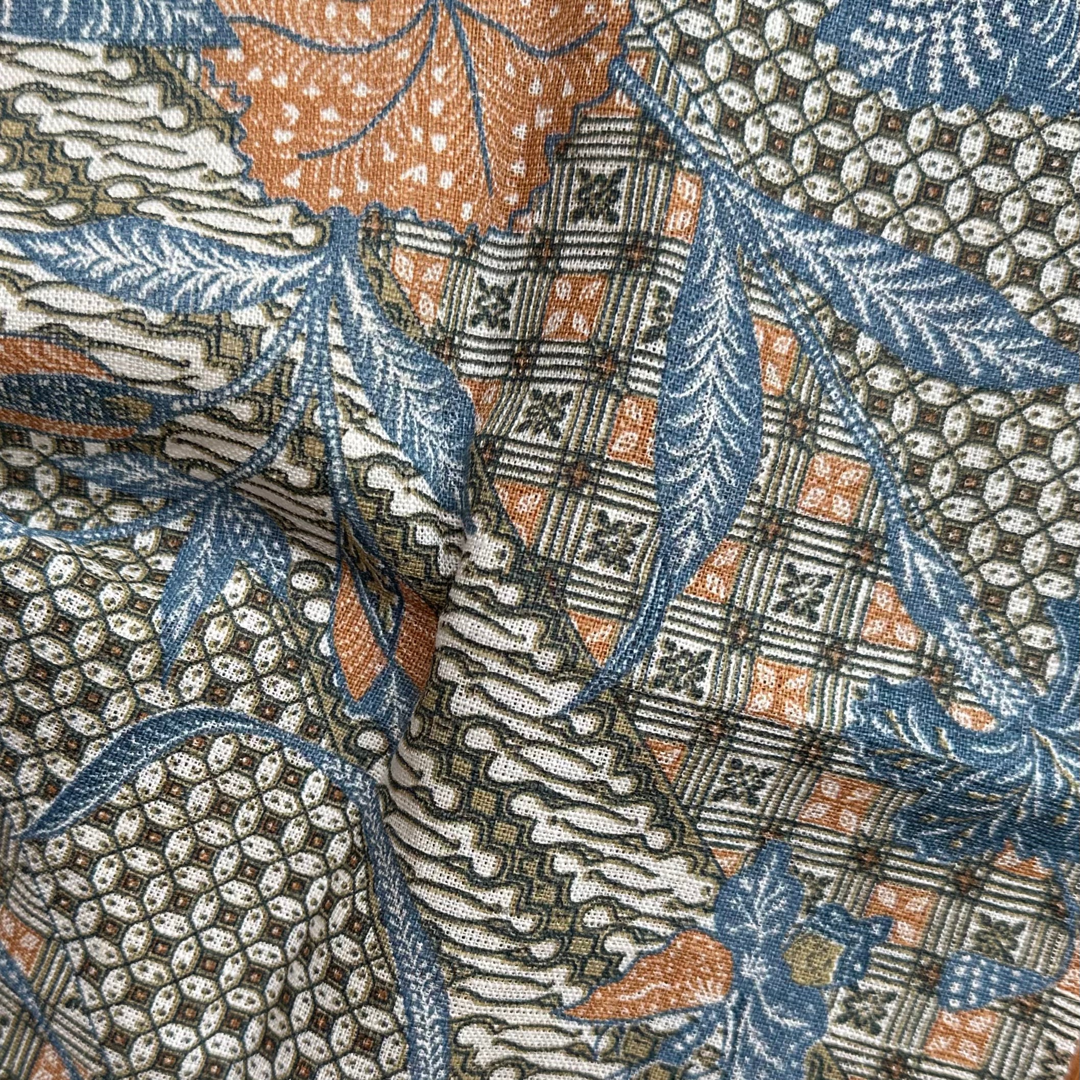 Fabric: Java Stripe - Blue/Brown