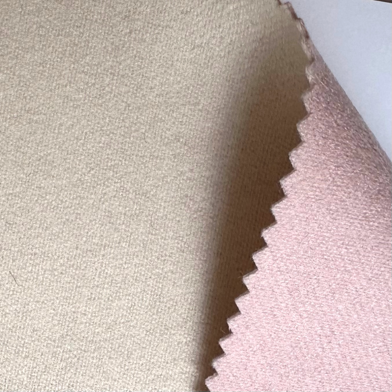 Fabric: Doppio - Cream / Shell Pink