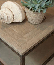 Coffee Table: Tavolino Wood & Iron