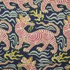 Clarence House Tibet Print Navy fabric offered on Dixie & Grace