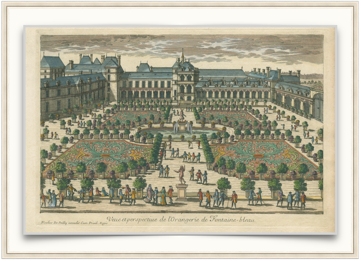 Fontainebleau - Antique Landscape Print