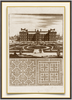 A fine art print from an antique architectural image of a castle. Available print only or framed.