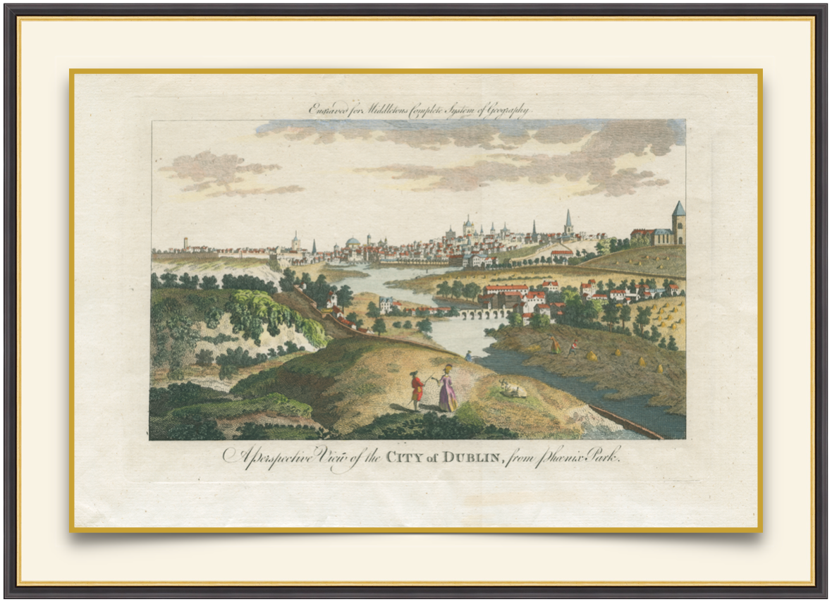City of Dublin - Antique Landscape Print