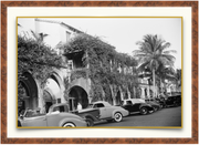 A fine art print from an antique photograph.  An image of Worth Avenue on Palm Beach Island.  Available print only or framed.