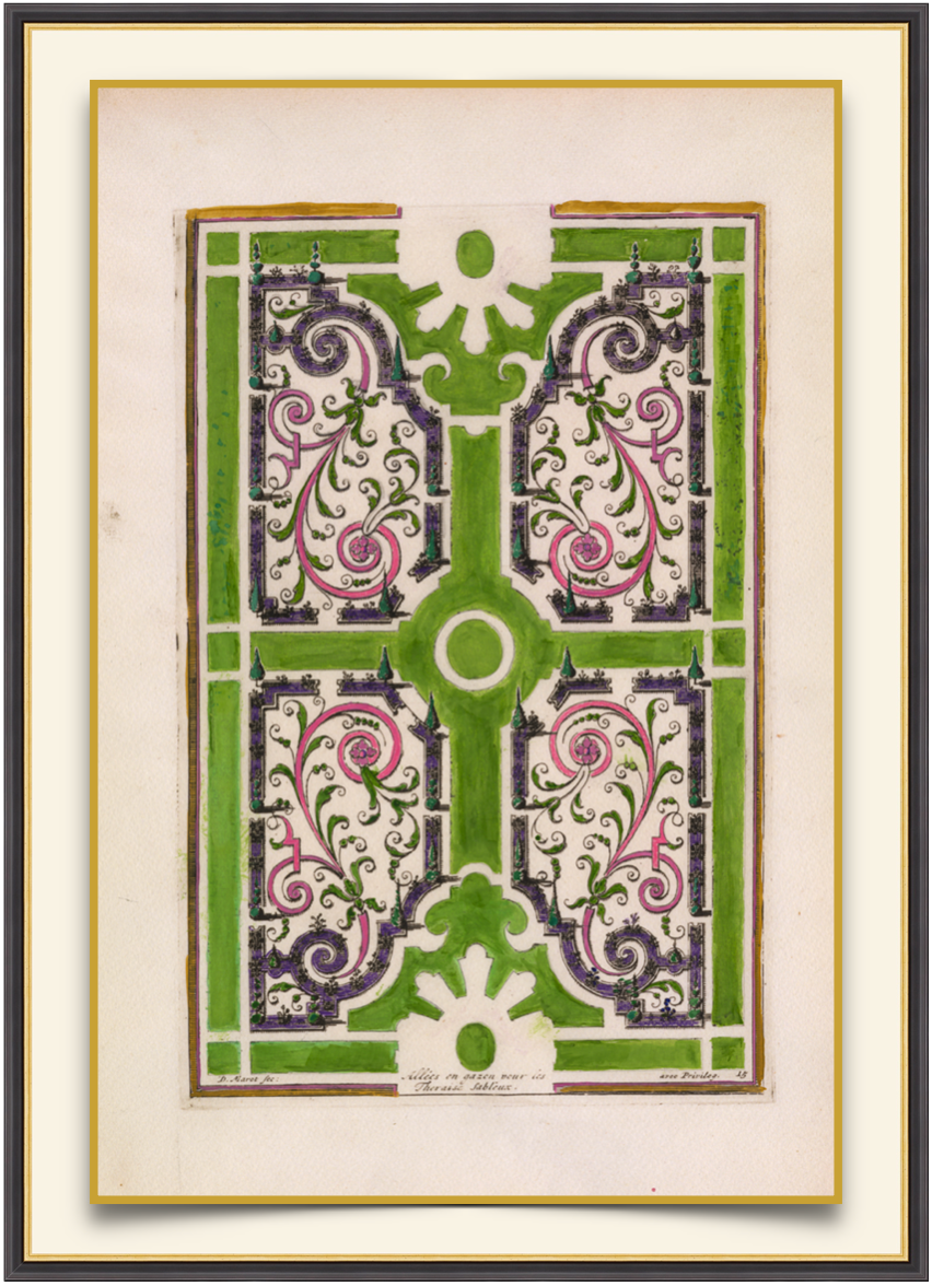 Garden Scene No. 2 - Antique Landscape Print
