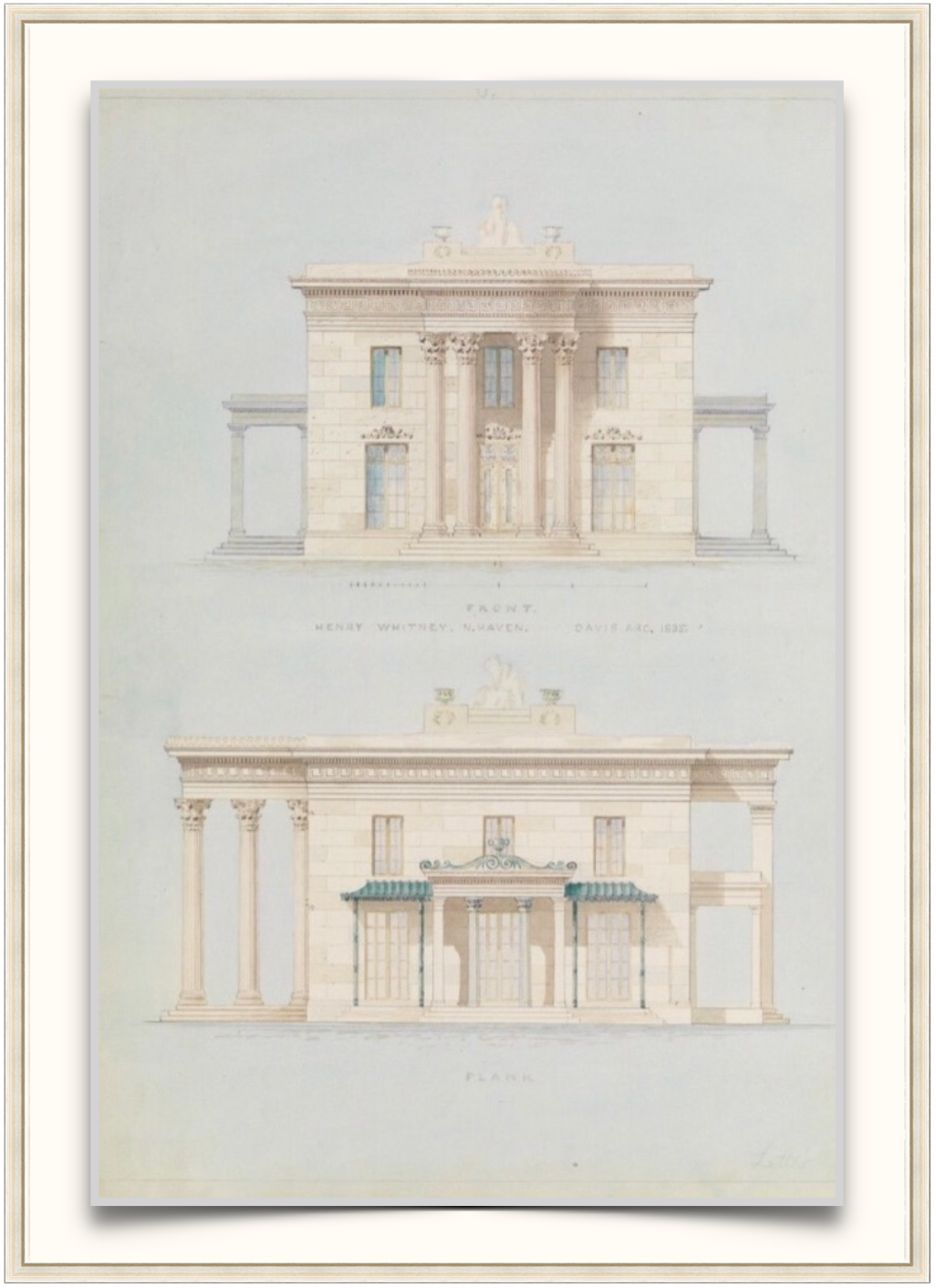 Elevation No. 3 - Antique Architectural Print