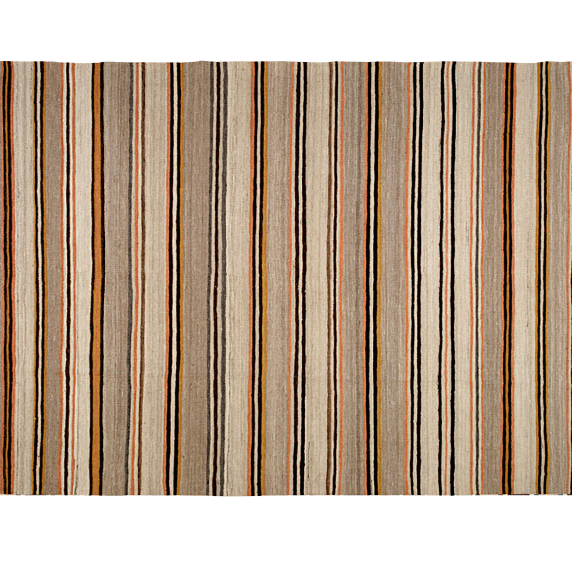 Area Rug: Kilim [Brown & Beige]