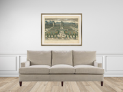 Fontainebleau - Framed Antique Architectural Print - Dixie & Grace