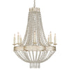 Niermann Weeks Chiara Chandelier with strands of faceted crystals