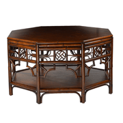 Red Egg Coffee Table: Indochine Octagonal - Dixie & Grace