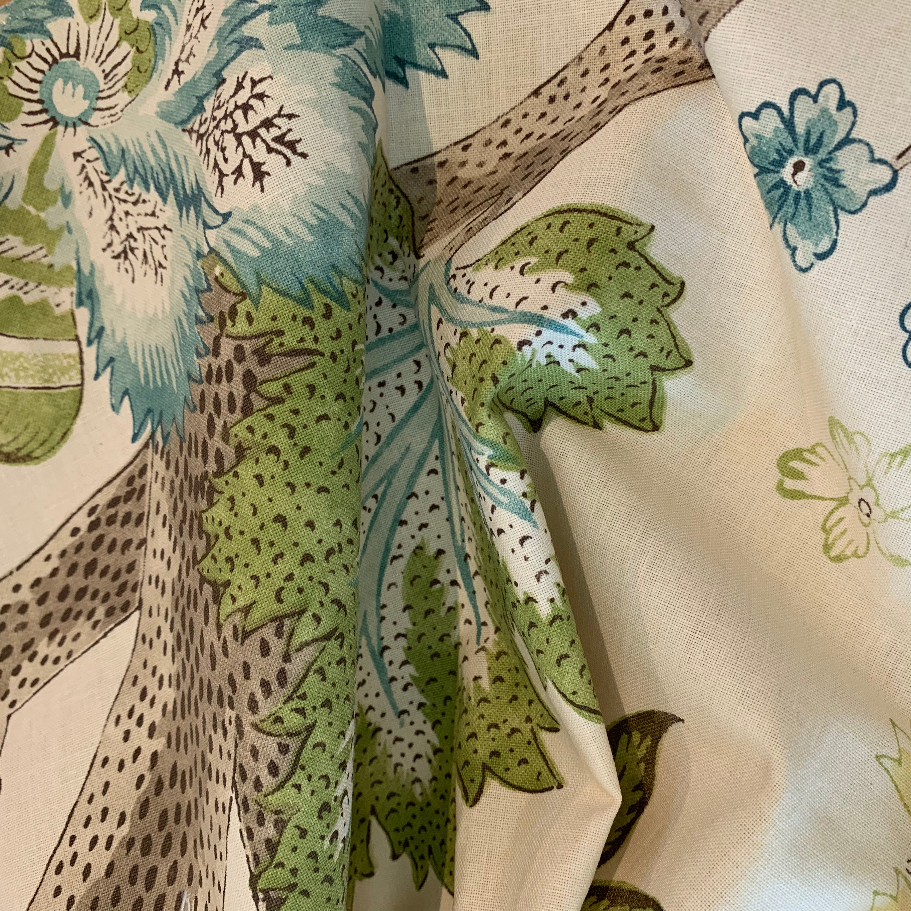 Fabric: Bellary - Aqua & Taupe