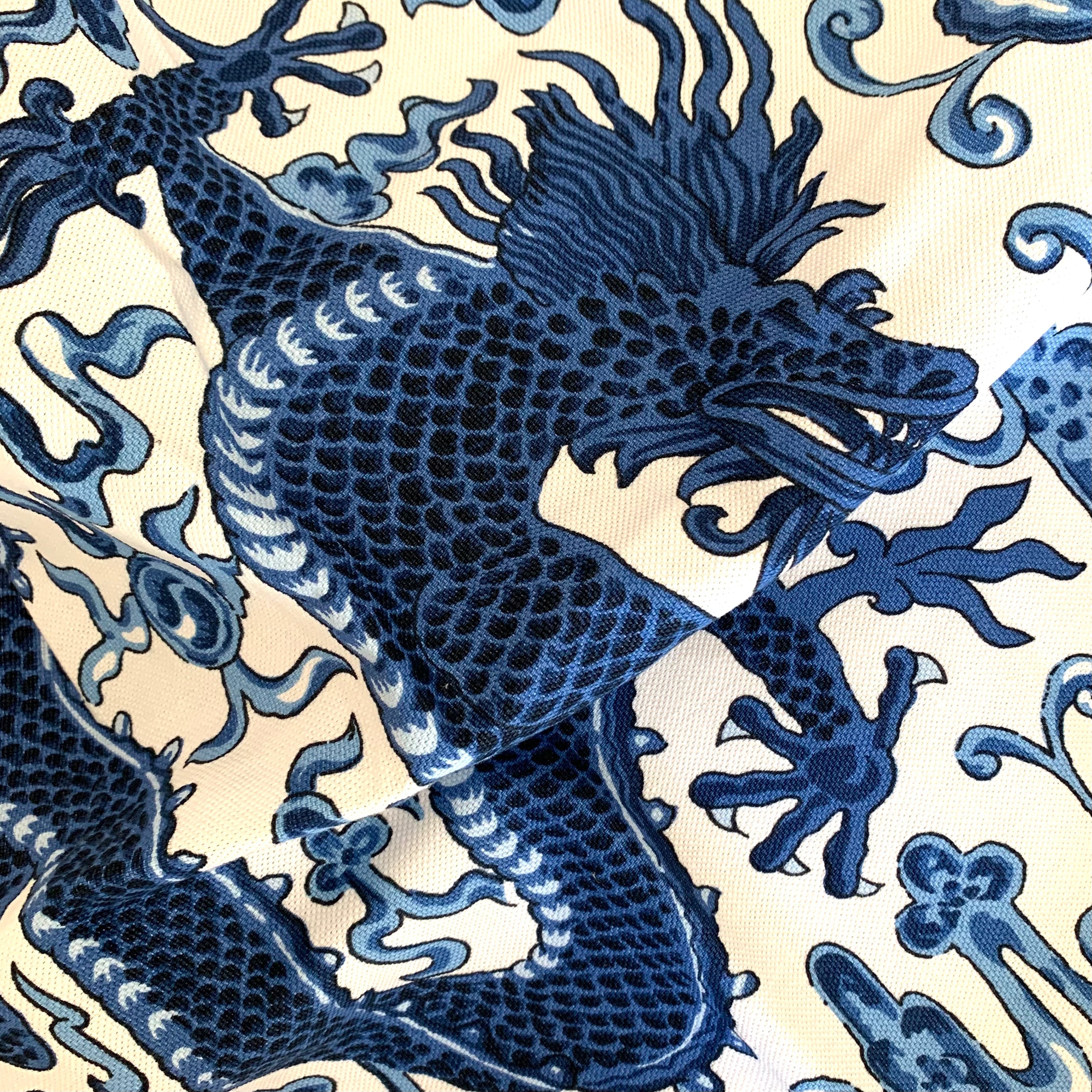 Fabric: Chi'en Dragon - Indigo