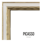 picasso style hand carved gold gilded frame for mirror tv