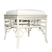 Ottoman: Indochine with Cushion - Dixie & Grace