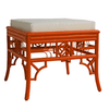 Ottoman: Indochine with Cushion - Dixie & Grace