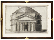 Pantheon - Framed Antique Architectural Print - Dixie & Grace