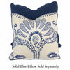 throw pillow with nordic blue pattern
