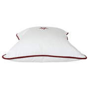 Pillow: No 16 White with Red Star - Dixie & Grace