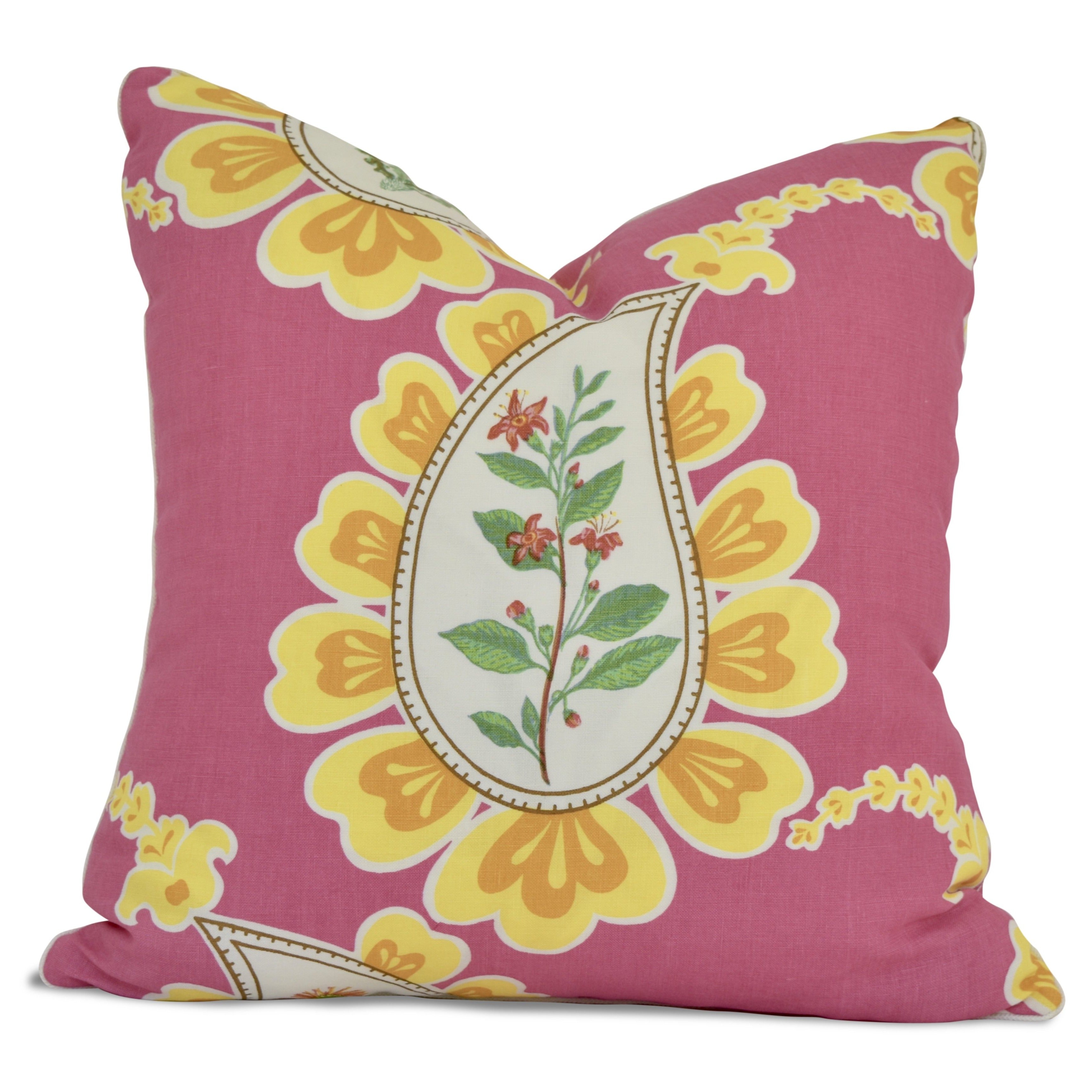 Pillow: No. 17 Pink Paisley