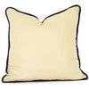 Pillow: No. 3 Cream with Dark Green - Dixie & Grace