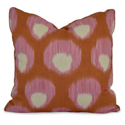 orange and pink throw pillow