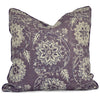 throw pillow with lavender floral print