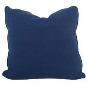 throw pillow in blue denim fabric