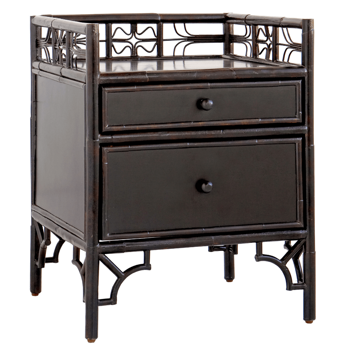 Side Table: Indochine with Drawers