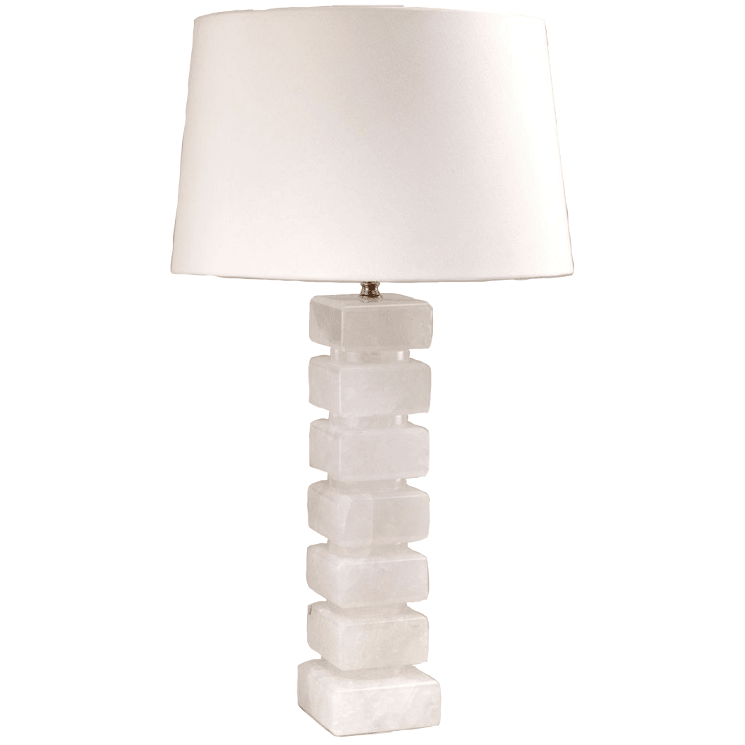 Table Lamp: Rock Crystal Column