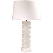 Table Lamp: Rock Crystal Column - Dixie & Grace